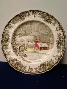 "The School House" The Friendly Village by Johnson Brothers 10.5" Dinner Plate - Picture 1 of 8
