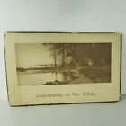 Postcard Birthday Camping By A Lake Antique 1 Cent Stamp 1911 Postmark 