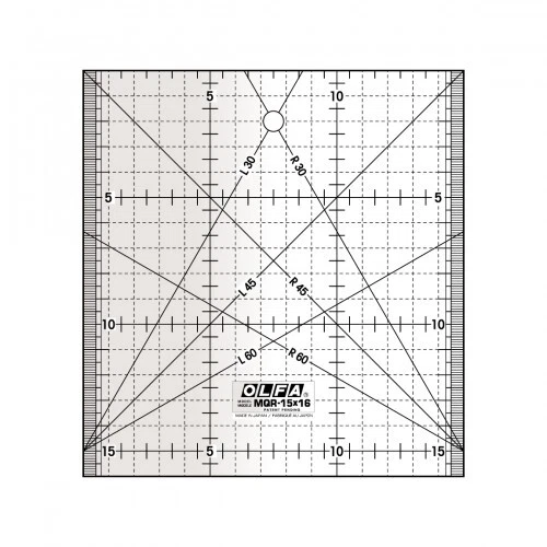 OLFA 15 x 15cm Patchworklineal - Quiltlineal - Bild 1 von 1