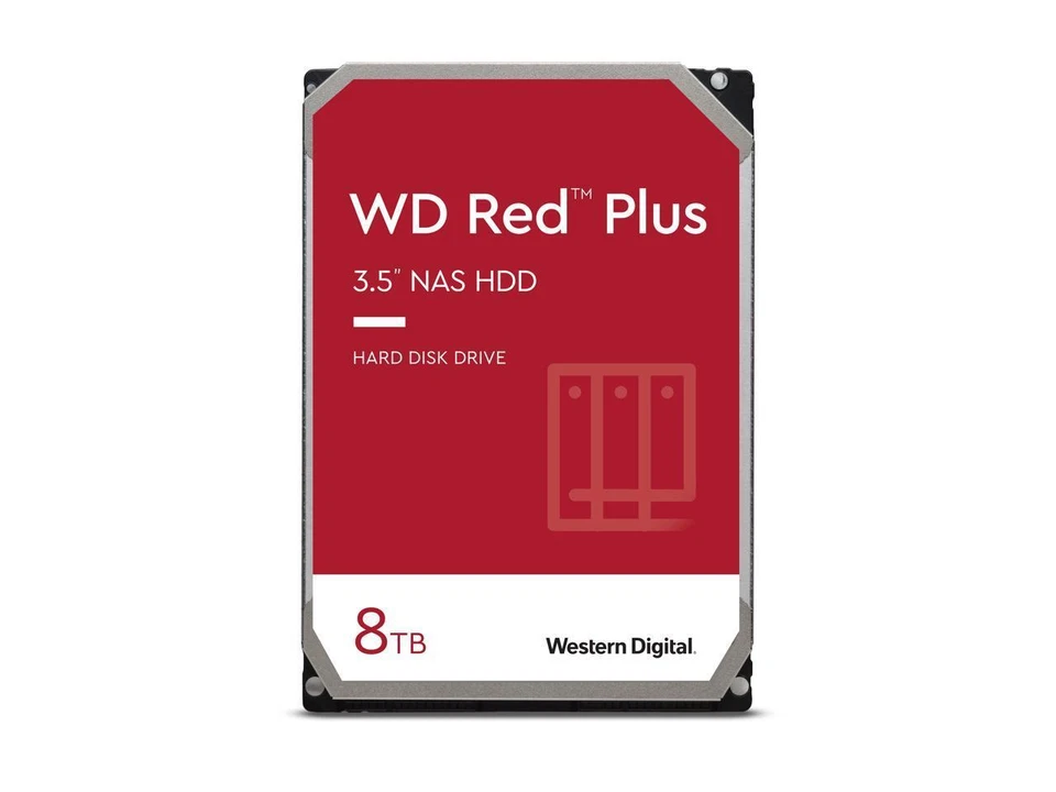 Western Digital 8TB WD Red Plus NAS Internal Hard Drive HDD 3.5" WD80EFPX