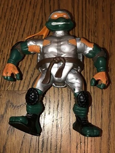 2003 Silver Michelangelo 4.75" Figure Only Teenage Mutant Ninja Turtles - Bild 1 von 9