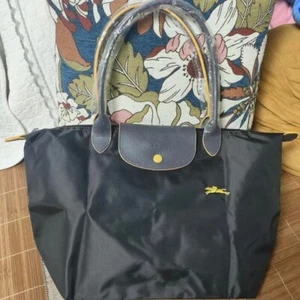 *NEU* LONGCHAMP LE PLIAGE CLUB Gesticktes Pferd SHOULDER BAG LARGE - Schwarz - Bild 1 von 7