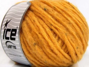 8-Skein Lot SoftAir Tweed Yarn bulky 8x50g/115m Gold - Picture 1 of 4