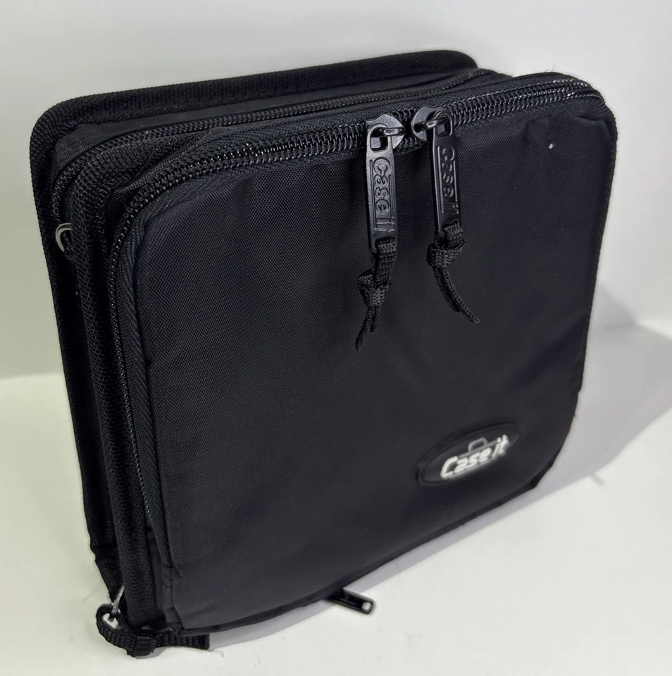 Case It CD Storage Carrier Travel Black Case with Discman Pocket Holds up to 24 - Image 1 of 4