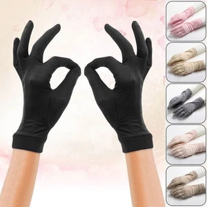 Guantes finos interiores forrados de seda Mulberry térmicos esquí bicicleta motocicleta guantes deportivos - Imagen 1 de 14