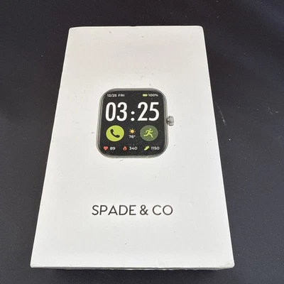 Spade & Co Health Smartwatch 4 w/Heart Monitor, Step Counter, Sleep & More - Image 1 of 4