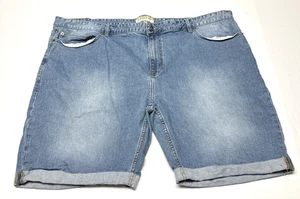 Dapper Boi Indigo Wash Jean Shorts Denim Size 48 Slim Fit - Picture 1 of 3