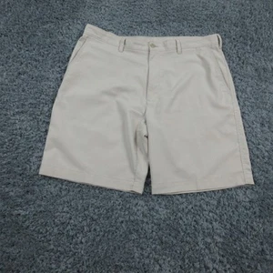 PGA Tour Golfshorts Herren 38 khaki vorne flach klassische Passform Polyester Sommer 38 x 9 * - Bild 1 von 15