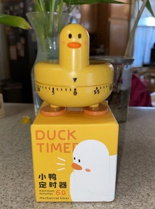 Cartoon gelbe Ente mechanischer Küchen-Koch-Timer RB579 süß-lesen - Bild 1 von 4