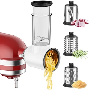 Slicer Shredder Attachment for KitchenAid Stand Mixer, Cheese Grater for Kitc... - Foto 1 di 6