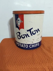Vintage BON TON PATATINE FRITTE 1 LIBBRA LATTA VUOTA, YORK PA - Foto 1 di 12