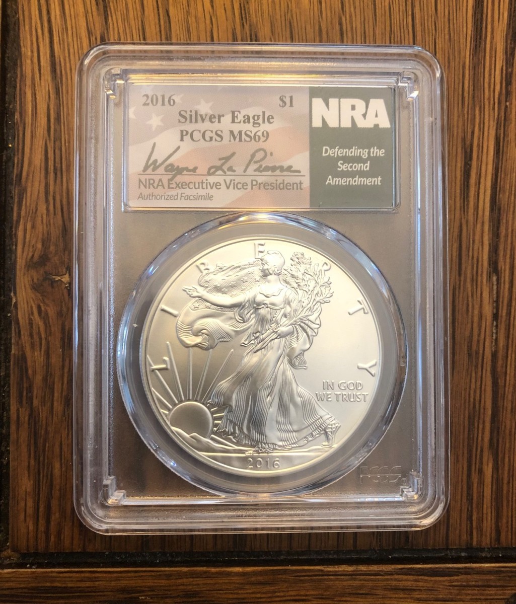 American Eagle MS 69 PCGS Certified Silver Bullion Coins for