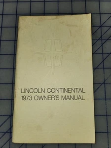 1973 Lincoln Continental Owners Manual Original - Bild 1 von 1