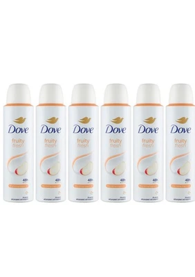 6PZ DOVE DEODORANTE SPRAY FRUITY FRESH 48h 150ml Deodorante Corpo 0% Alcool  - Immagine 1 di 3