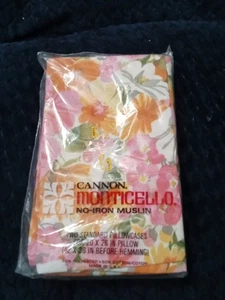 Juego de 2 fundas de almohada estándar vintage Cannon Monticello sin muselina de hierro rosa... - Imagen 1 de 7