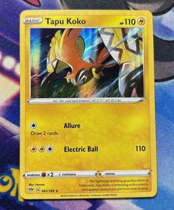 Tapu Koko 061/189 Swsh03: Darkness Ablaze Rare Holo - Picture 1 of 2