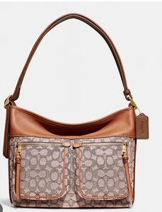 Coach C5434 Andie Shoulder Bag In Signature Textile Jacquard Crossbody $550 - Picture 1 of 17