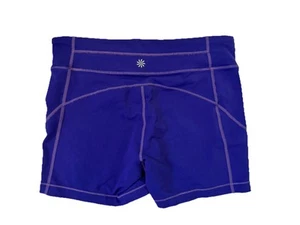 Athleta Women's Athletic Biker Shorts Purple Size Large Workout - Picture 1 of 5