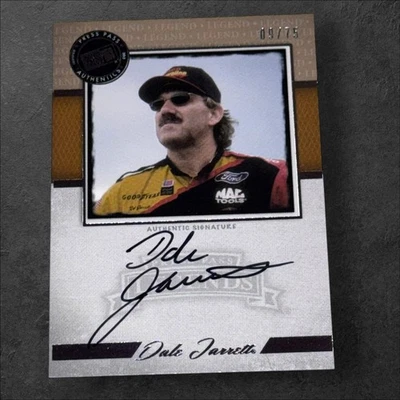 Dale Jarrett PACK PULLED AUTHENTICS signed card 2013 PRESS PASS LEGENDS #09/75 - Image 1 of 2