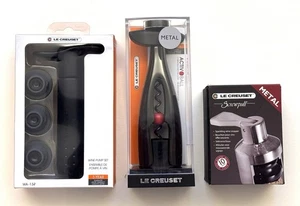 Le Creuset Activ-Ball Korkenzieher, Weinpumpe & Screwpull Stopfen Set, NEU - Bild 1 von 8