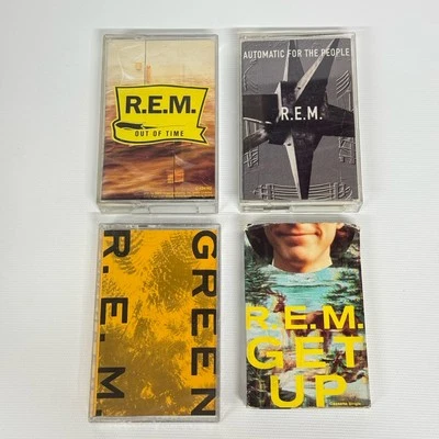 REM Cassette Tape Lot Green Out Of Time Automatic For People Cassingle Get Up - Image 1 of 4