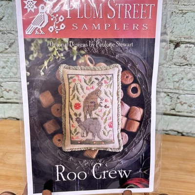 Plum Street Samplers Roo Crew Counted Cross Stitch Pattern Chart NEW Kangaroo - Image 1 of 3