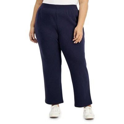 Karen Scott Women's Fleece Intrepid Blue Pants Plus Size 2X NWT - Image 1 of 4