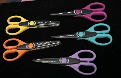 Lot Of 5 Kraft Edgers Craft Scissors For Designs And Borders Scrapbooking - Image 1 of 4