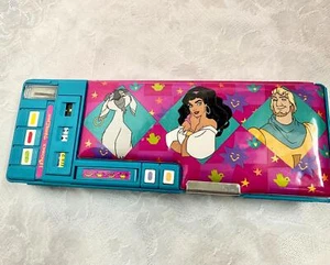 Vintage 90’s Disney The Hunchback of Notre Dame Pencil Case Pop Out Compartment - Picture 1 of 9
