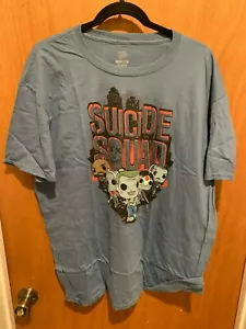 Funko Pop Heroes Suicide Squad Blue X-Large T-Shirt Very NICE - Picture 1 of 3
