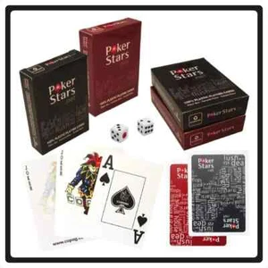 1 Set Poker Stars Copag Jumbo Index Plastic Playing Cards - Picture 1 of 15