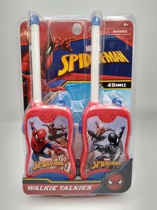 Marvel Spiderman Walkie Talkies 49MHz 100 to 120 Feet 2019 New - Picture 1 of 2