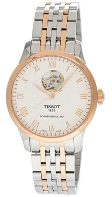 TISSOT LE LOCLE 80 OPEN HEART TWO-TONE SS MEN'S WATCH T006.407.22.033.02 - Image 1 of 4
