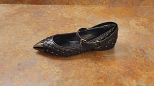 New! Valentino Garavani 'Rockstud' Spike Flat Black 5.5 US 35.5 Eur. MSRP $995 - Picture 1 of 12
