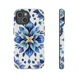 Blue Watercolor Pattern Phone Case for iPhone, Samsung Galaxy, Google Pixel - Picture 1 of 111