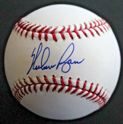 Nolan Ryan Mets Astros Rangers HOF Autographed Signed MLB Baseball JSA - Image 1 of 4