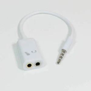 TRRS 3.5mm Plug Connector-Male to TRS 3.5mm F Headphone TRS 3.5mm F Microphone - Picture 1 of 1
