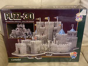 1995 PUZZ 3D CAMELOT 3 Dimensional Jigsaw Puzzle 620 Pieces Difficult Sealed NEW
