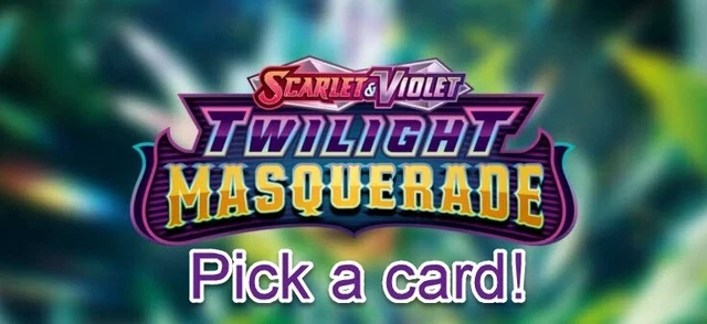 Pokemon Twilight Masquerade- Pick your card - Holo Rare/ Reverse Holo Cards Only - Image 1 of 1