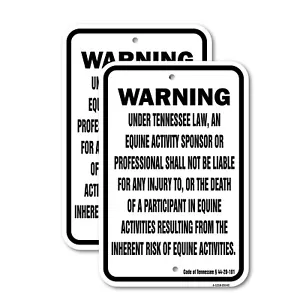 Tennessee Equine Heavy Gauge Aluminum Parking Sign Rust Proof - Picture 1 of 10