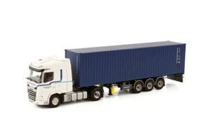 WSI 01-3731 Van Der Most DAF XG Containeranhänger (3 Achsen) Maßstab 1:50 - Bild 1 von 6