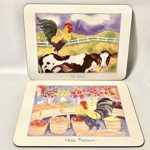 Jason Roost & Show Business by Gerrica Connolly Cork Coasters 2 Piece Placemats - Picture 1 of 7