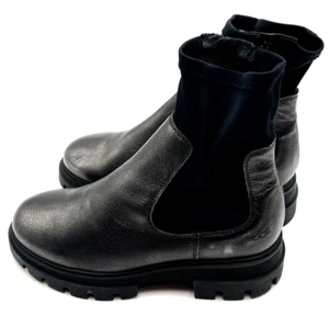 Bos & Co Women's Size 39 US 8 Five Waterproof Chelsea Boot's Steel/Black - Picture 1 of 8