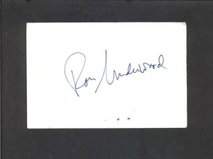 Tarjeta de índice de director con autógrafo firmado Ron Underwood - Temblores - City Slickers - Imagen 1 de 2