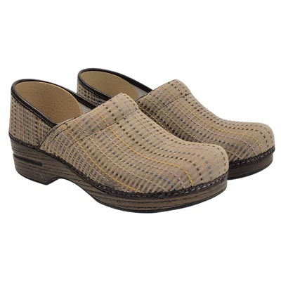 Dansko 素食木屐女式 9.5-10 EU 40 鞋棕褐色织物纺织懒人鞋穆勒鞋 — 第 1/4 张图片