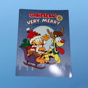 NEW 2003 Garfield Very Merry Activity & Fun Coloring Books unused - Imagen 1 de 3