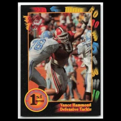 Vance Hammond #44 1991 Wild Card Collegiate 1st Edition Clemson Tigers Football - Image 1 of 3