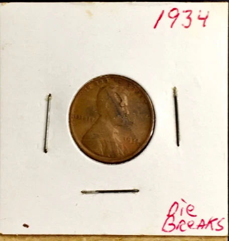 1934 Wheat Penny Lamination error Cover