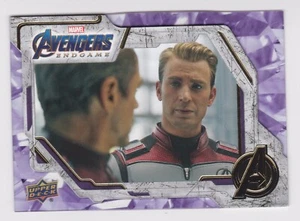2020 Upper Deck Marvel Avengers Endgame Tier 1 Purple Base #28 Steve Rodgers - Picture 1 of 2