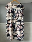 Ladies Phase Eight Floral Print Party Wedding Evening  Dress Size 18